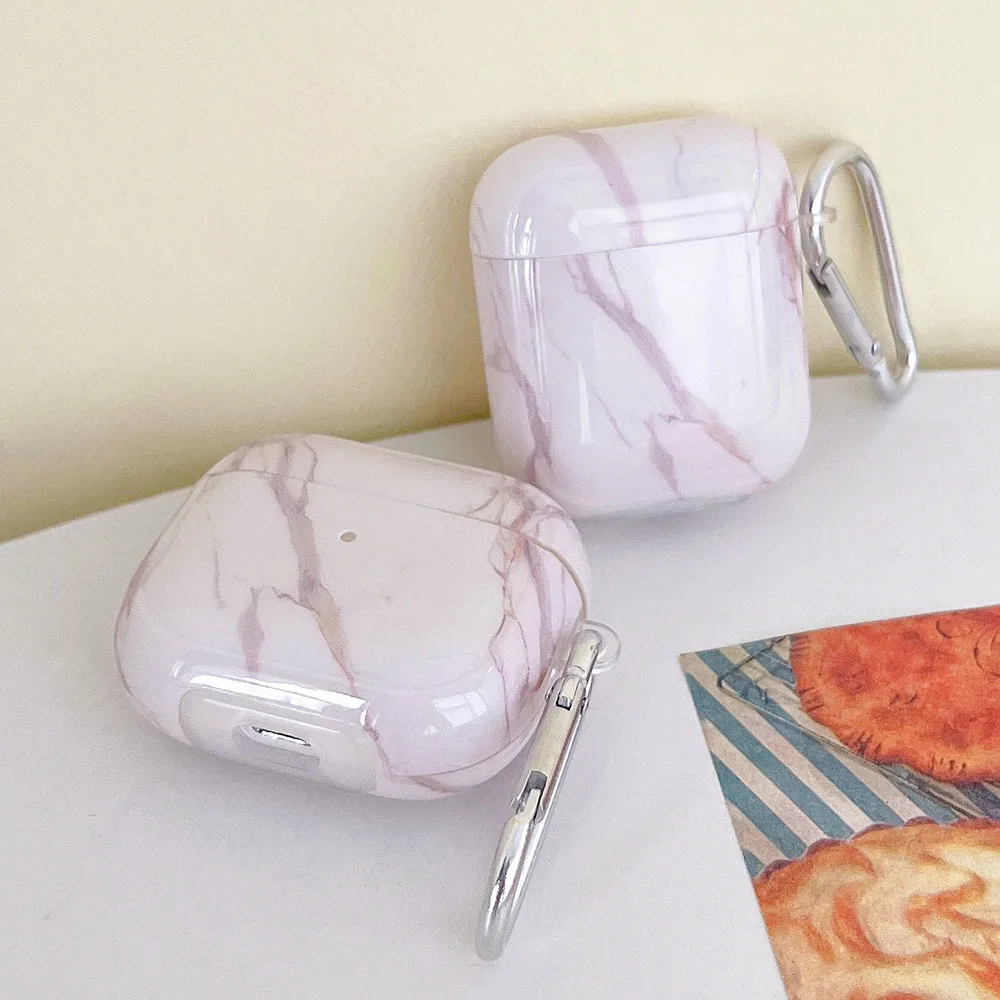 에어팟 프로용 대리석 균열 패턴 케이스, 블루투스 이어폰 보호 케이스, 애플 에어팟 2/3 소프트 IMD 커버, 2 세대 케이스