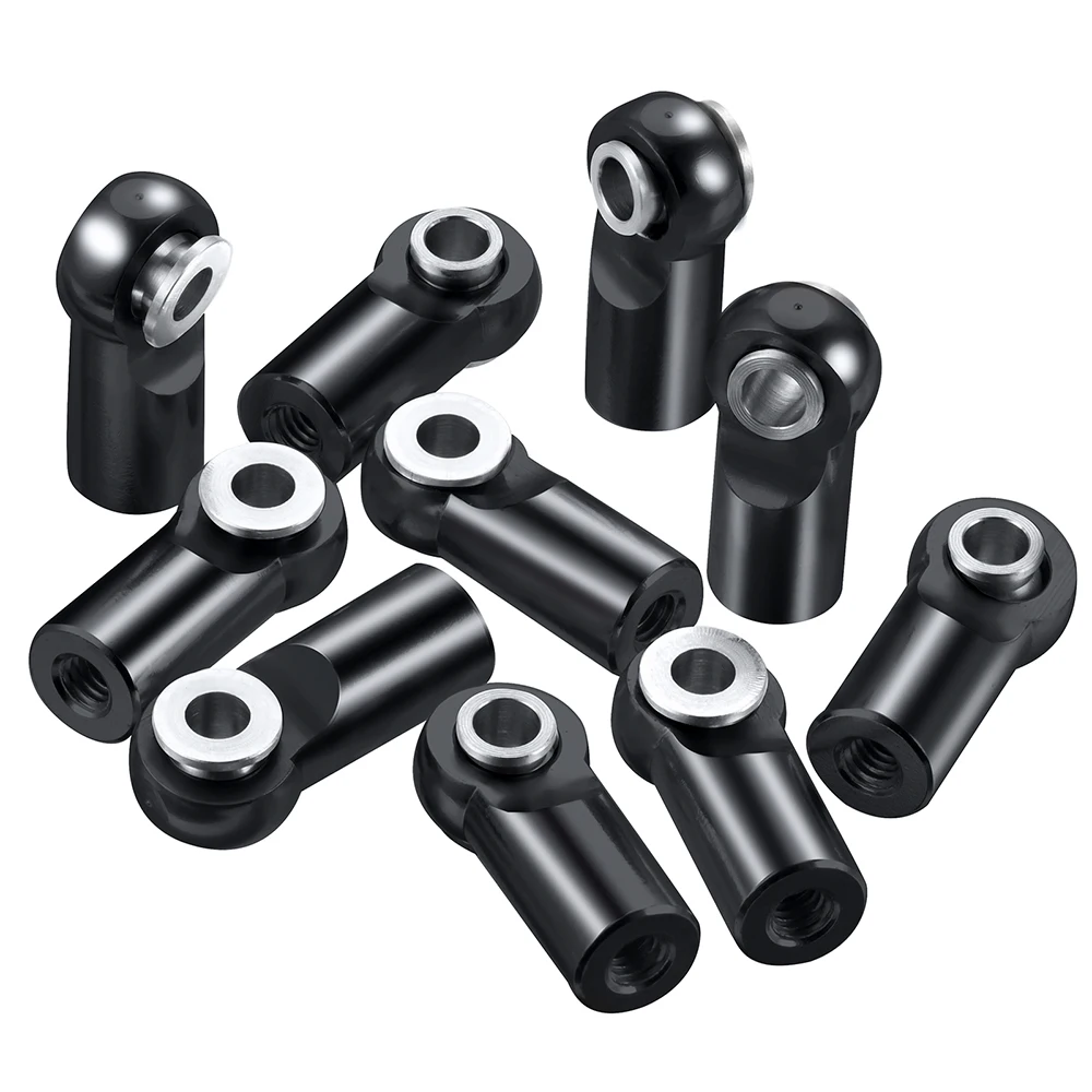 MIBIDAO 10 Stuks M2.5 Aluminium Pivot Link Rod End Ballen Gezamenlijke Hoofd voor RC Auto Crawler Boot Vliegtuig Helikopter Model onderdelen