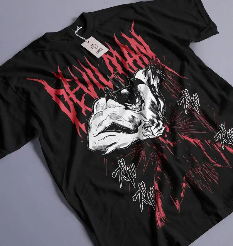 Unisex Devilman Crybaby Anime T-Shirt, Akira Fudo Manga Shirt