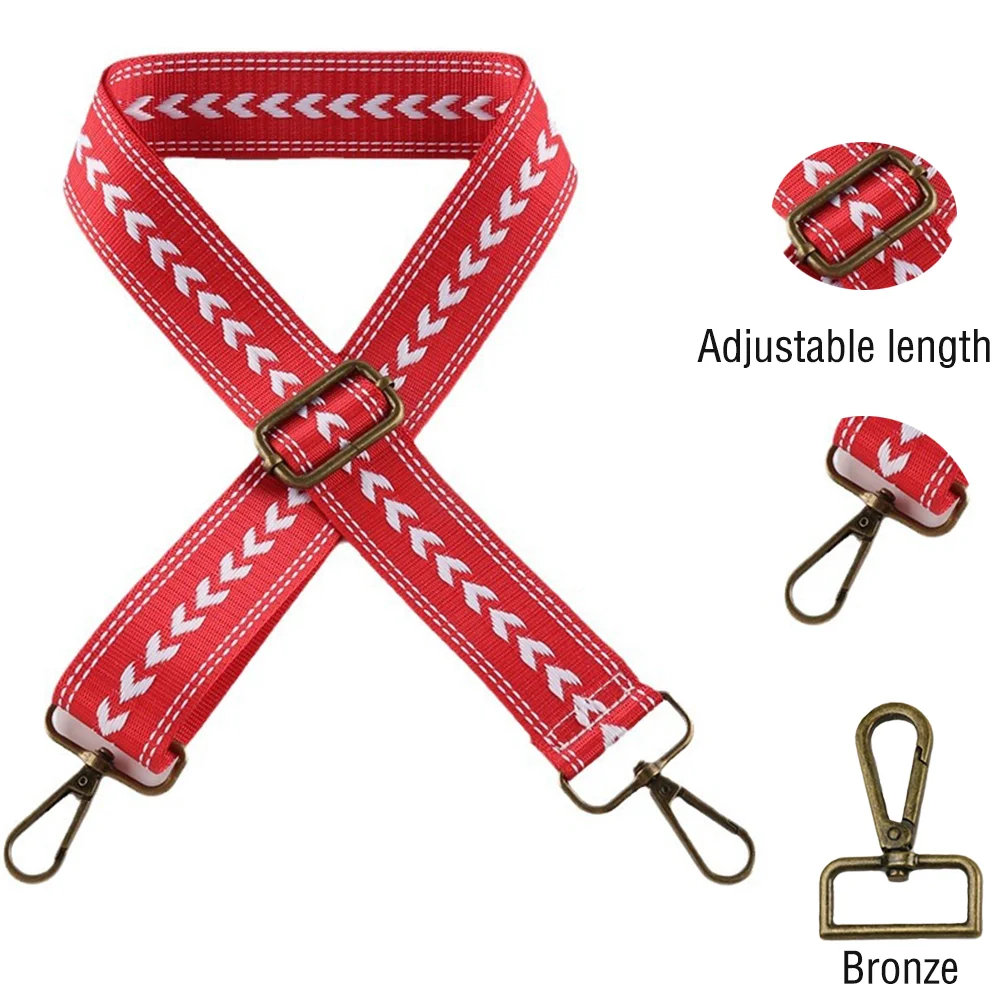 

3.8CM Nylon Shoulder Strap Diy Exquisite Embroidery Universal Fashionable Durable Precision Woven Diagonal Shoulder Strap