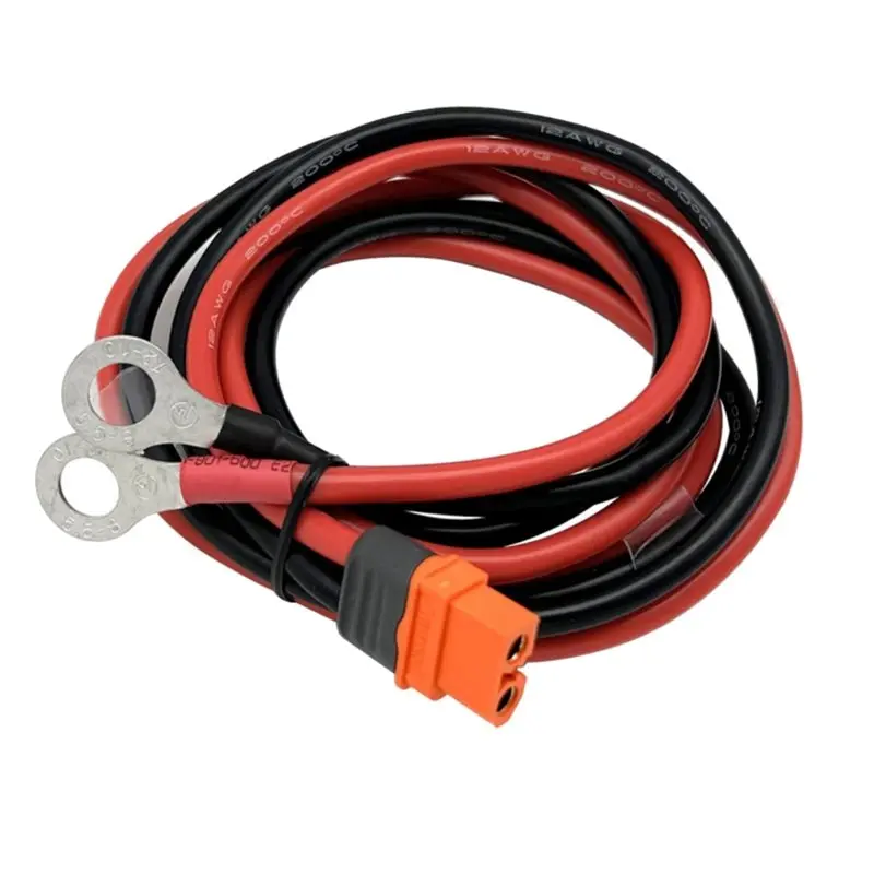 A23F-XT60I To O Ring Terminal Cable ,12AWG Battery Cable For RV Boat Lithium Batteries And Backup Power System