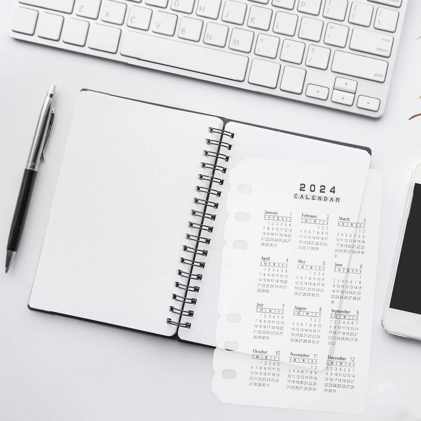 

Набор из 5 разделителей формата А6 для профессиональных блокнотов, изысканное исполнение, портативные разделители для ежедневников и планировщиков