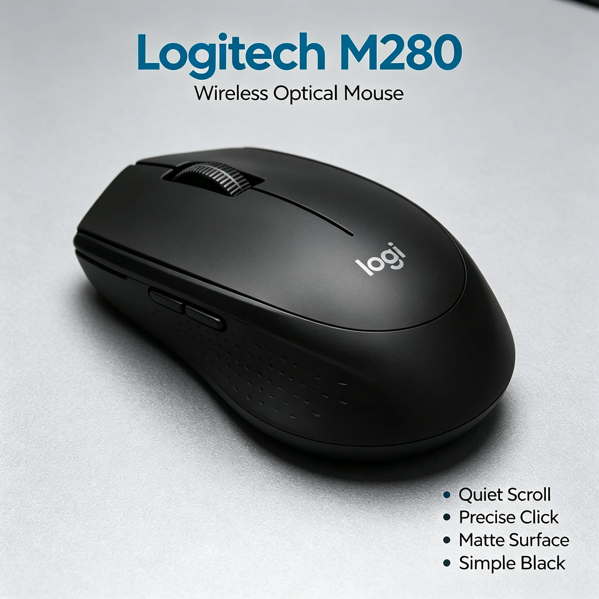 Logitech M280 2.4G Wireless Ergonomic Mouse Stable Signal Optical Mice For Office School Home Computer Accessory