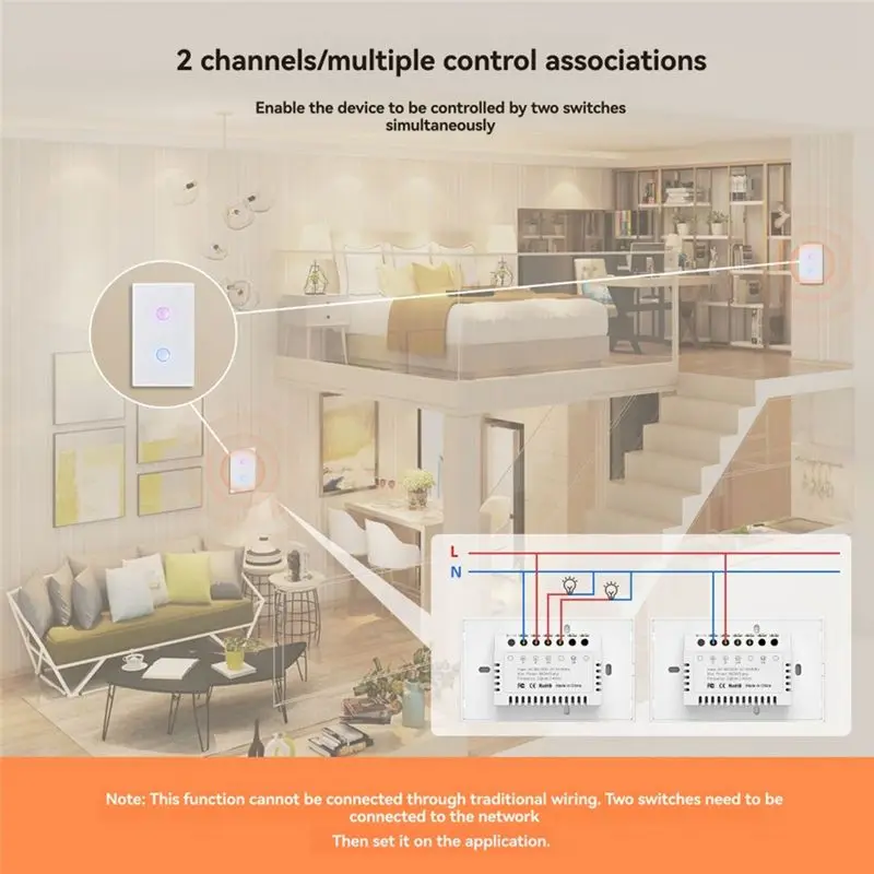 Zigbee3.0 Signal Repeater Smart Touch Switch By Tuya, White, 110-240V 2.5D Concave Style, For Alexa And Google Home-Y41A