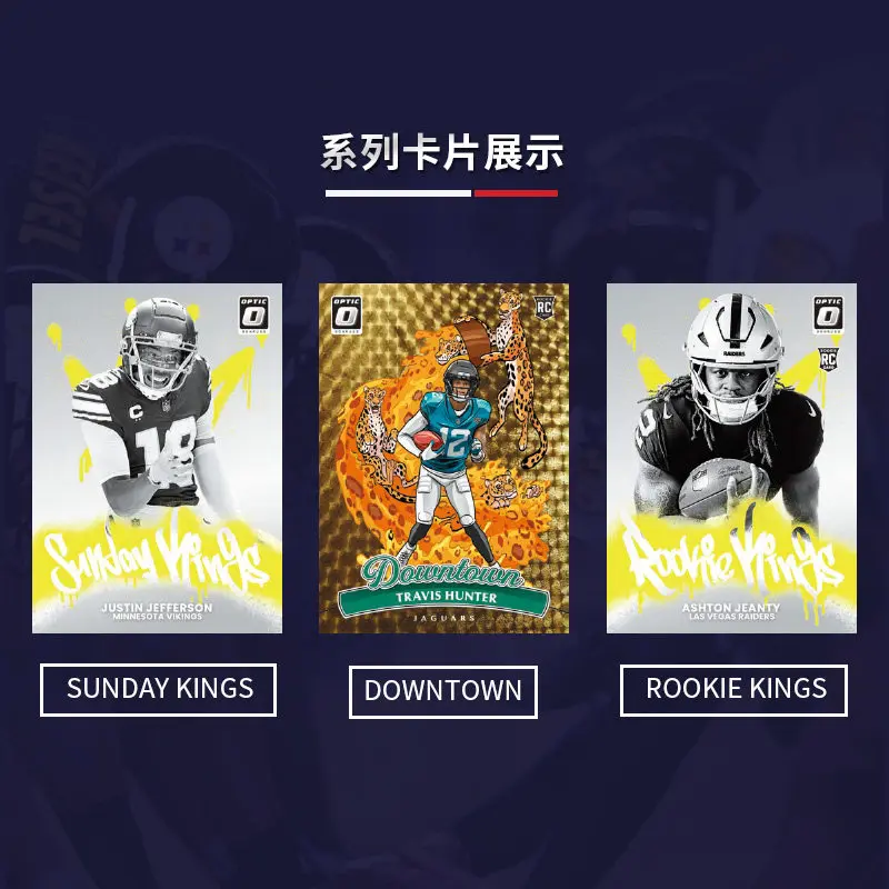 2025 Panini Donruss Optic NFL Football Blaster Box Factory Sealed Trading Cards Rated Rookie Downtown Parallel Collect Cards Toy - view 3