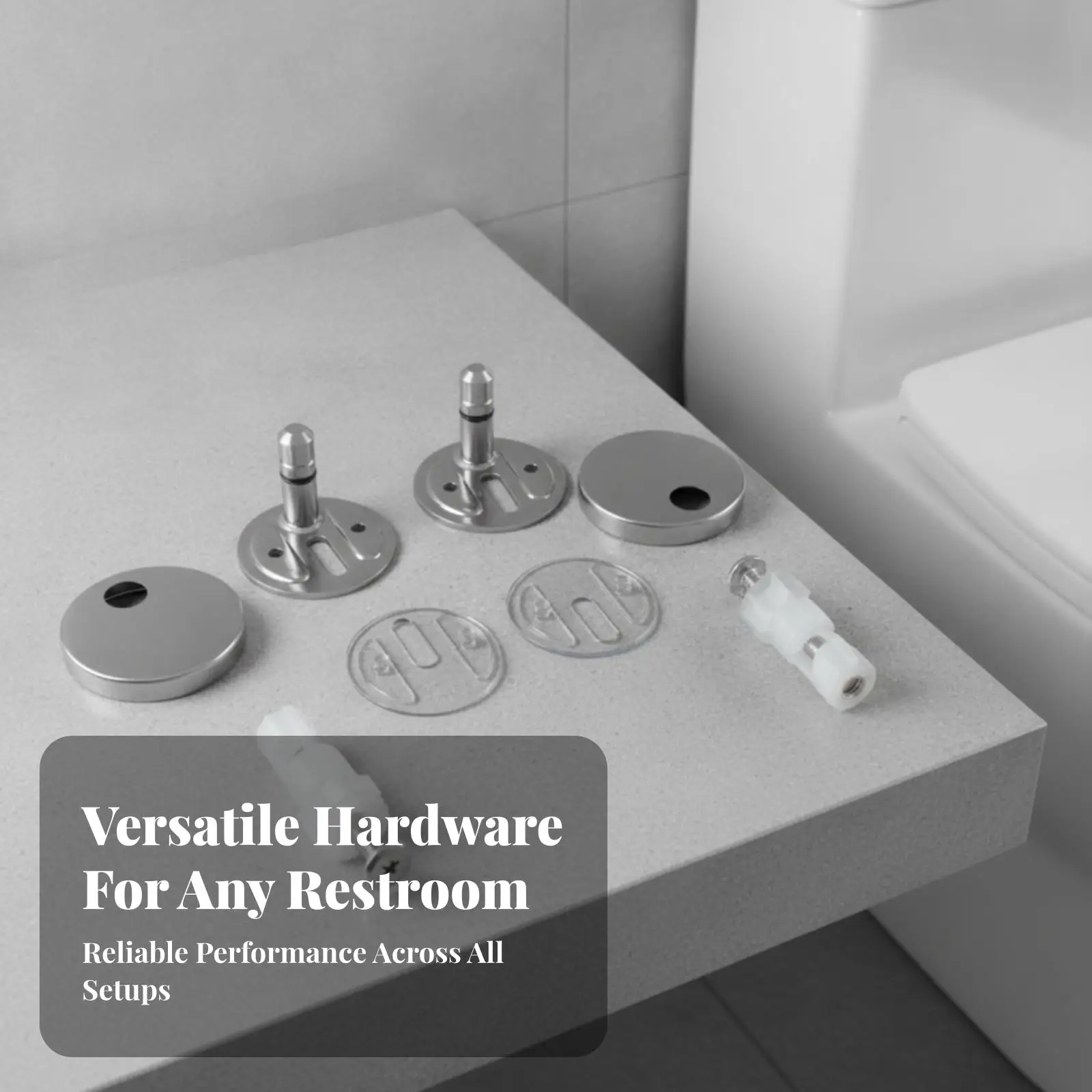 Toilet Seat Mounting Hardware | Secure Expansion Anchors Stainless Steel Parts, Toilet Seat Fixing Hardware