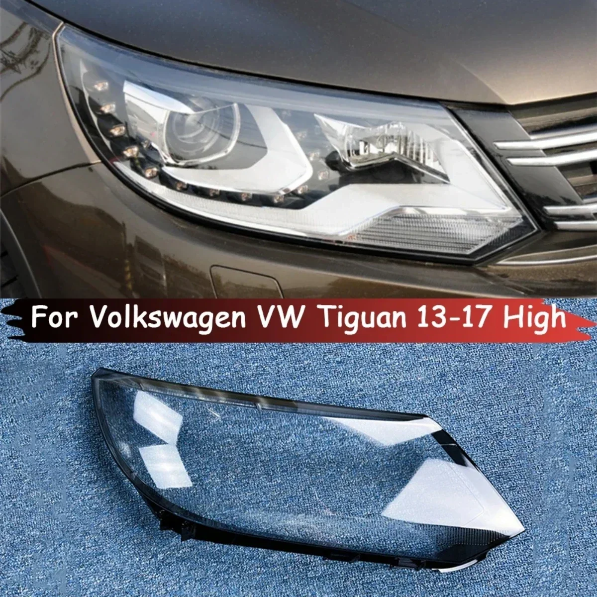 

For Volkswagen VW Tiguan Headlamps Cover Transparent Lampshades Lamp Shell Headlight Covers Styling 2013 2014 2015 2016 2017