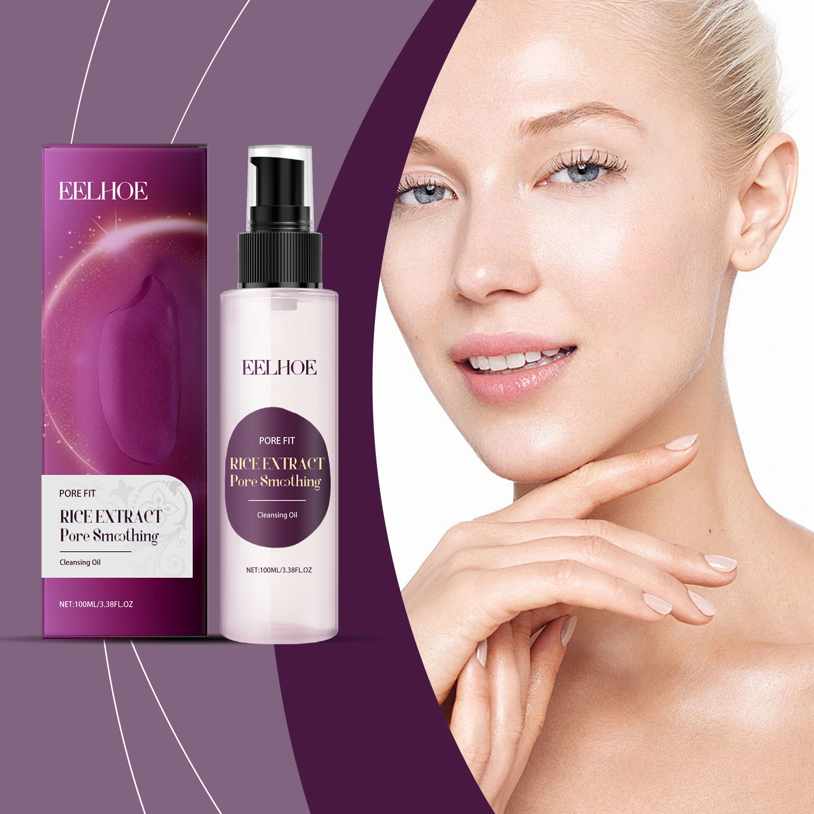 EELHOE Make-up-Entferner-Öl, sanft im Gesicht, Augen, Lippen, leicht zu emulgieren, erfrischend, sauber, nicht straffen, befeuchtet die Haut, bleibt weich