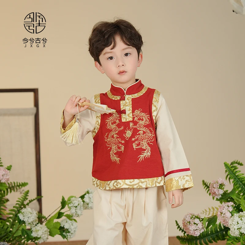 男性用中国風水着,漢服,トップ,パンツ,アンティークスーツ,新しい春,2022