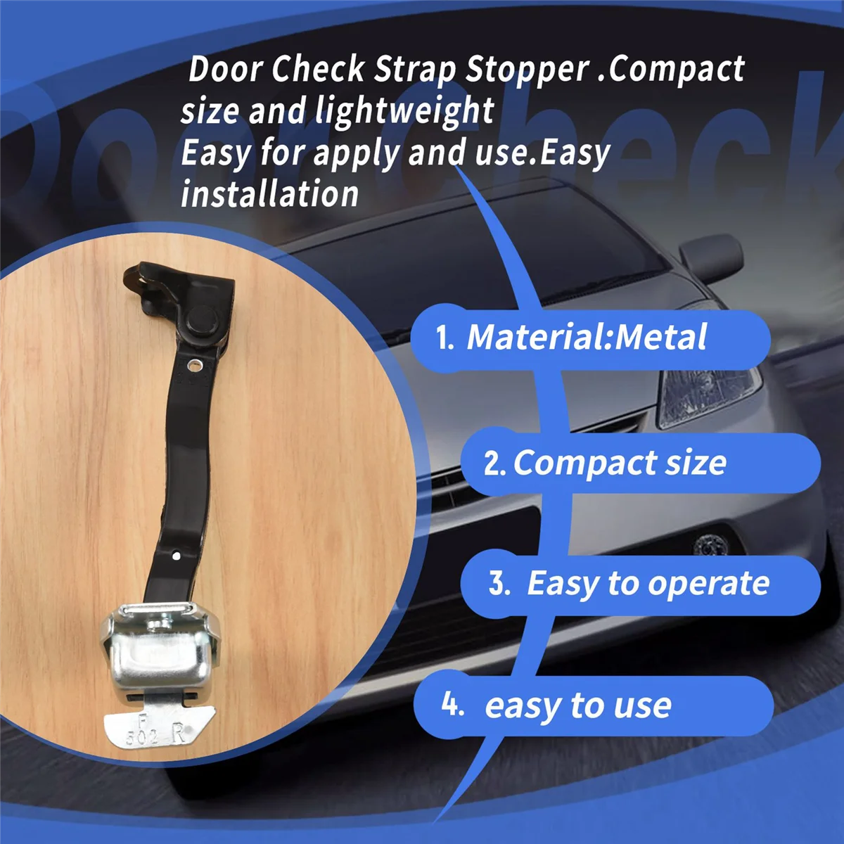 Per Prius fermaporta posteriore Stay Checker Strap Stopper 68630-02100 68610-0D020