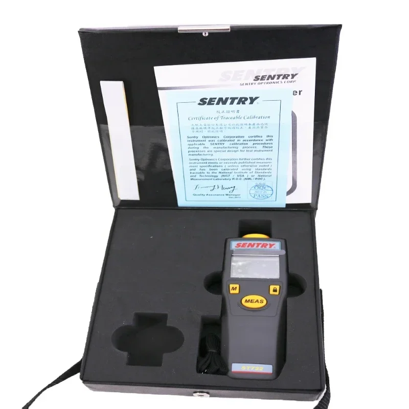 Sentry ST722  Digital Tachometer Portable Non Contact RPM Meter Rotation Speed (non-contact)6.0 ~ 99,999 RPM (rev/min)