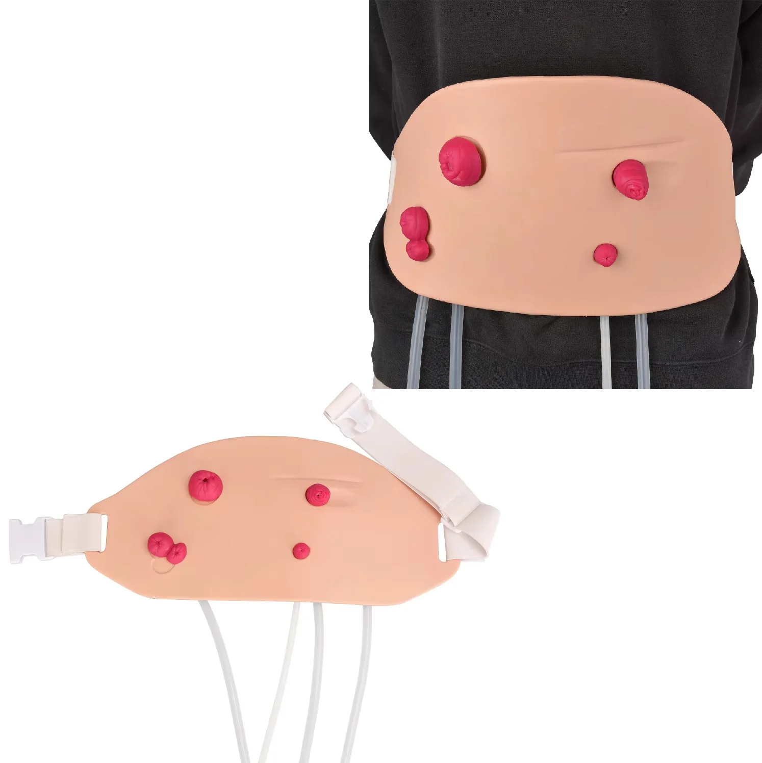 Wearable Ostomy Care Trainer Simulator Stoma Models Ostomy Practice Simulator for Medical Education Teaching Demonstration