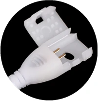 

【F】220V EU LED Strip Plug For Cob 360LEDs 12mm Light Strip Connector 2pin COB Led Strip Light Fix Clips Connector Accessories