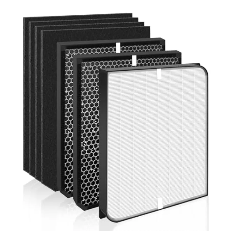 

Сменный фильтр 3000/3500, совместимый с очистителем воздуха Air Doctor 3000/3500 с 1 основным фильтром + 2 фильтрами с активированным углем