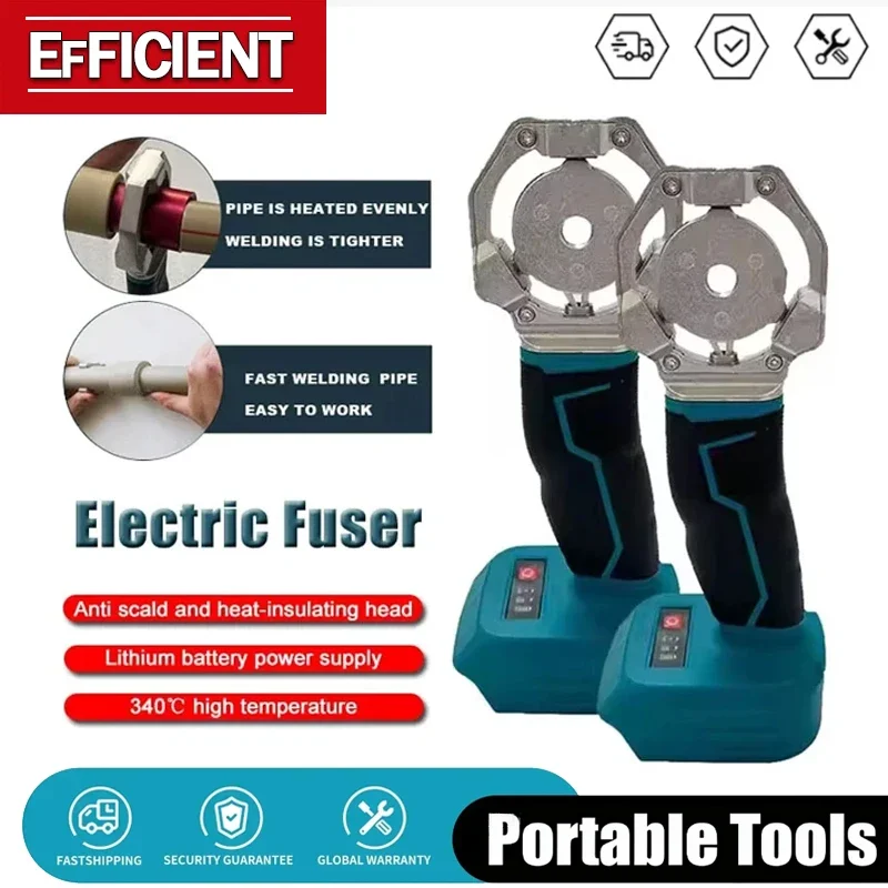 Electric Pipe Welding Machine Cordless Fuser PPR PE Soldering Iron Plastic Tube PP Heating Hot Melt For 18V Battery Fit Makita