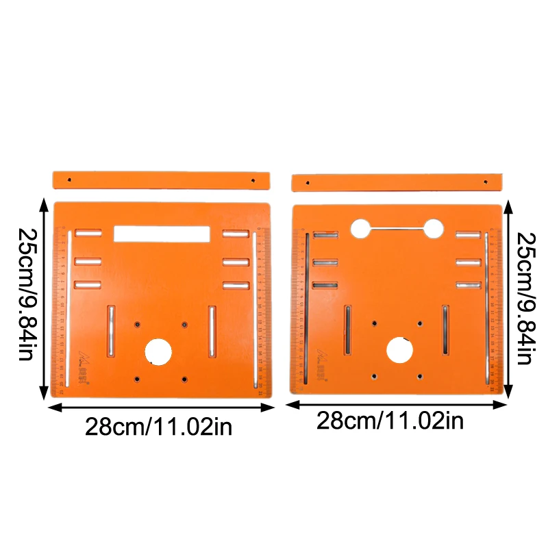 1Pcs Circular Saw Guide Rail Bottom Plate Adjustable Cutting Machine Handheld Saw Backing Mountain Woodworking Bench Accessories