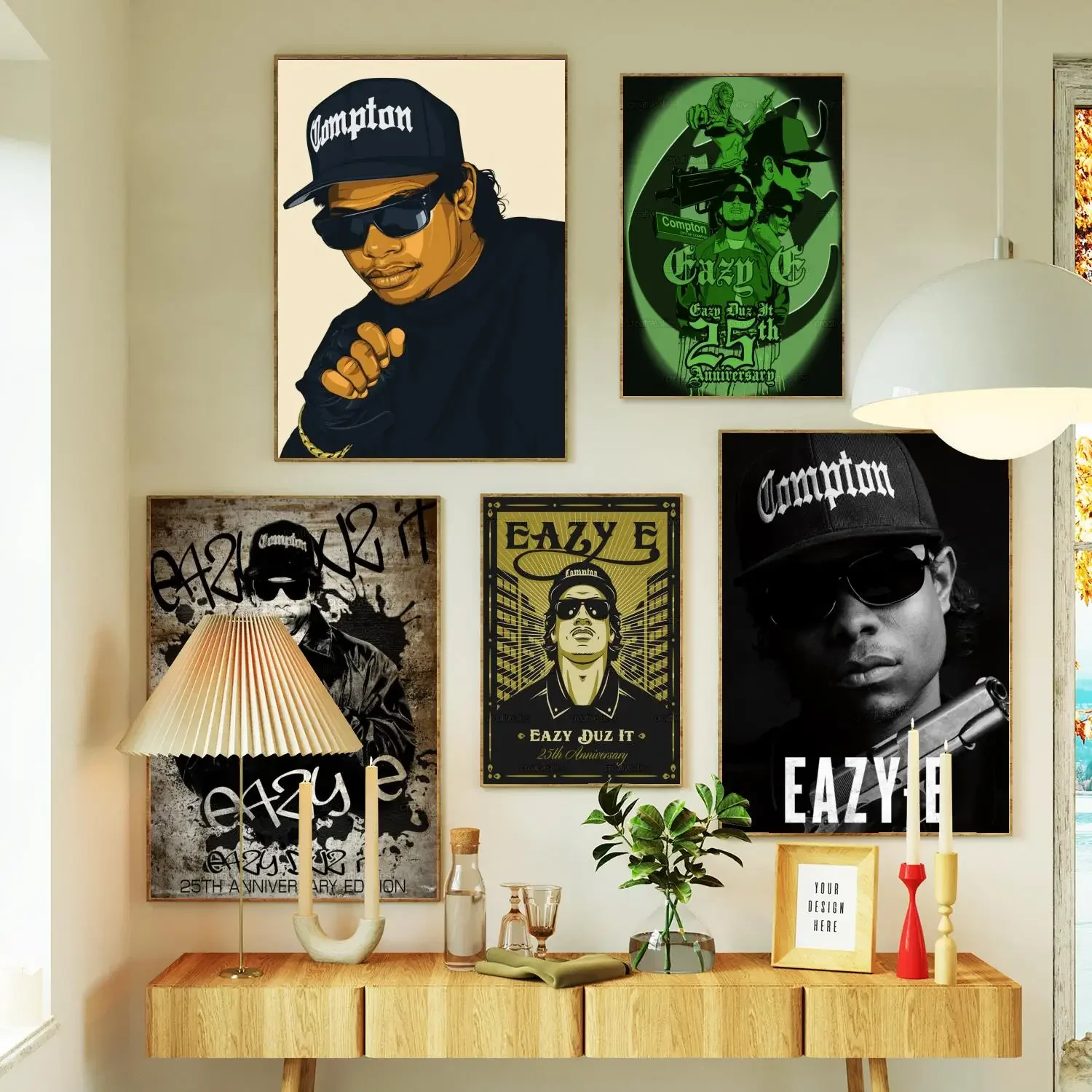 eazy e Poster Prints Wall Art Canvas Painting Poster For Modern Family Living Room Home Decor