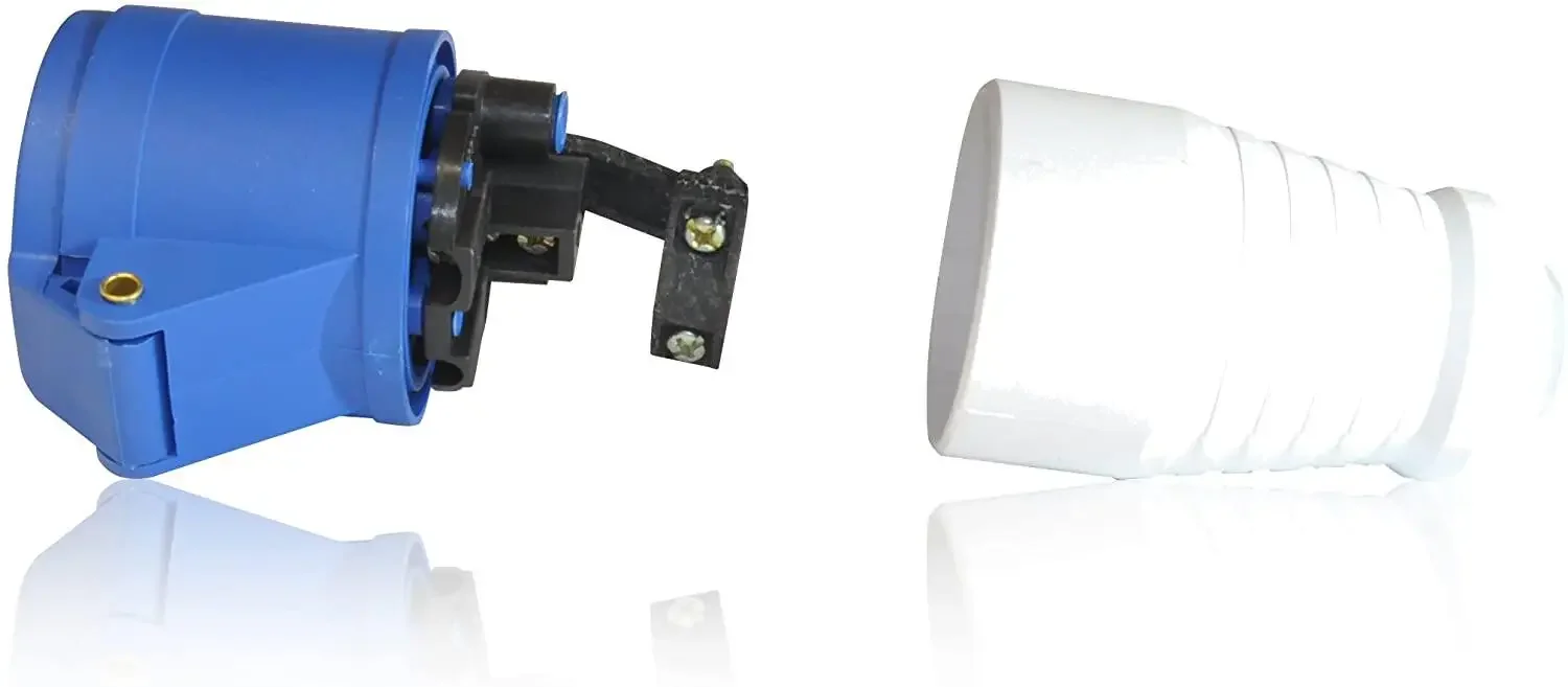 Auto-Anschluss-Stecker-Adapter, 3-poliger Netz-Anschlusssteckdosen-Adapter, 240 V, 16 A, für Wohnwagen, Wohnmobil, Hauptstecker, Haken-Up-Zubehör