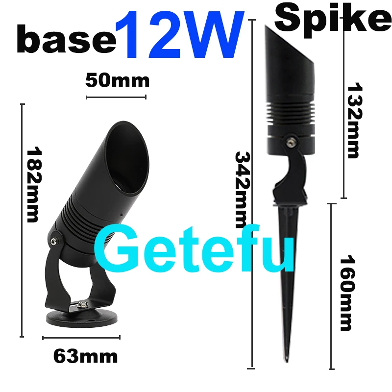 10PCS Neue Stil COB Garten Rasen Lampe 220V110V 12V Outdoor LED Spike Licht 7W 10W 12W Pfad Landschaft Wasserdichte Spot Lampen – Detail 11