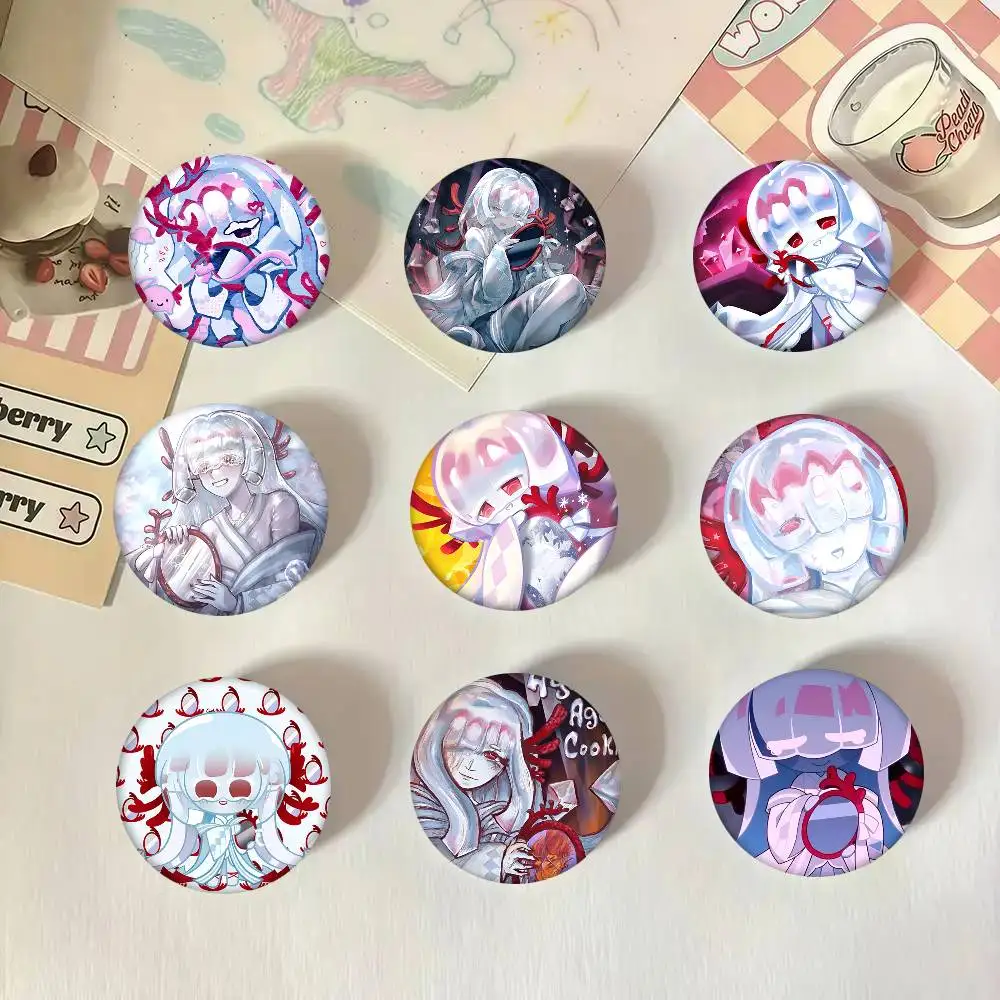 Agar-A-Agar-C-Cookie Rundes Abzeichen Kreative Brosche Kleidung Rucksack Accessoires Anstecknadel