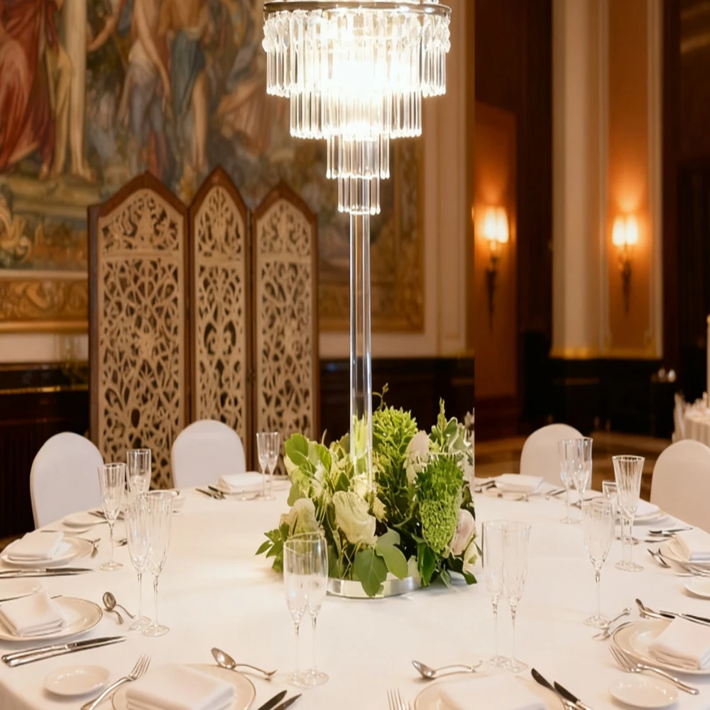 

15 шт./5 шт.) 85-110 см) Потолочные светильники для вечеринок, центральные элементы для зала, светящиеся центральные украшения, люстра, подставка для светильников