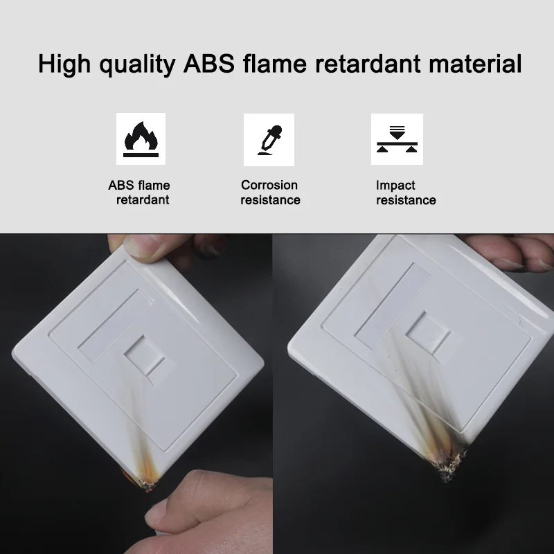 Rj45 wall socket/86 Type Computer Socket Panel CAT6 Network Module RJ45 Connector Cable Interface Outlet Wall Switch