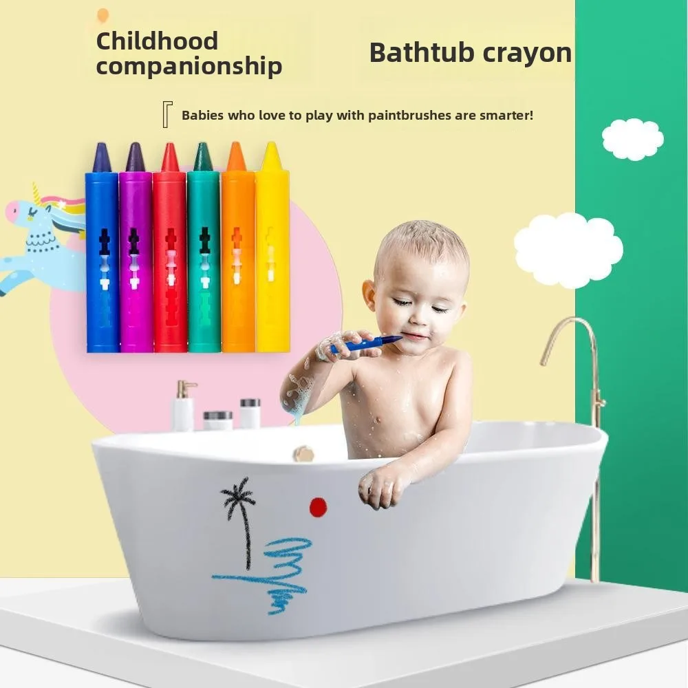 colors to paint Washable Bath-Crayons Kit,Vibrant Bathtub Markers For Kids,Effortless Clean Shower Art And Craft Drawing Supplie