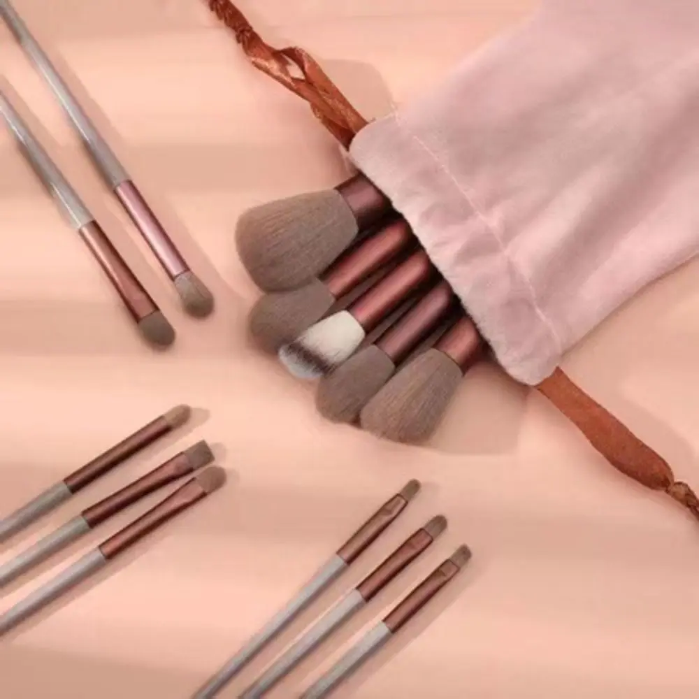 13Pcs/Set Professional Professional Makeup Brushes Tools Furry Eyeshadow Powder Brush Soft Concealer Cosmetic Brush Set Student