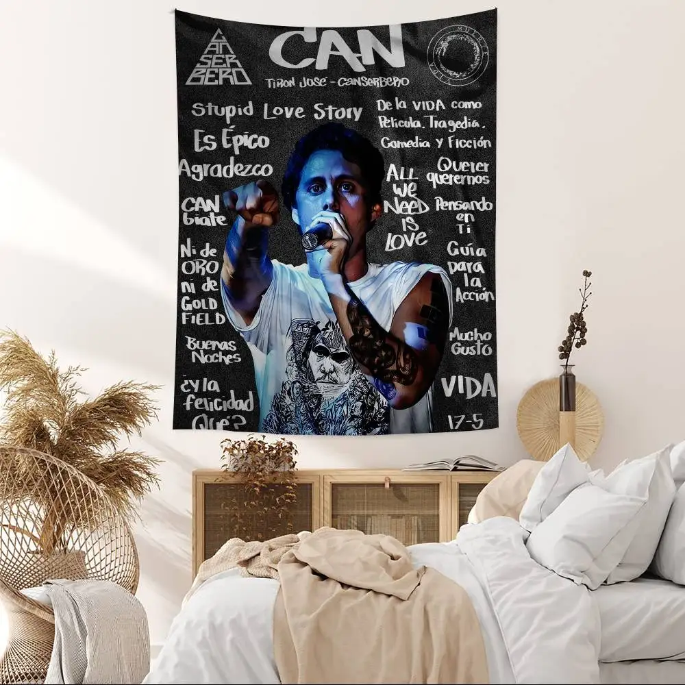 Canserbero Pop Music Singer Star Hippie Wall Hanging Tapestries Bohemian Wall Tapestries Mandala INS Home Decor