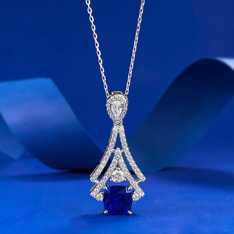 

Ожерелье с подвеской в виде рождественской елки из стерлингового серебра 925 пробы, дизайнерский кулон, подходящий для модных украшений, изящные ювелирные изделия