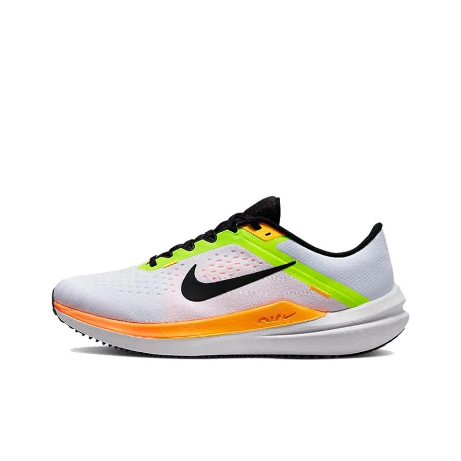 Nike Air Winflo 10 Running Shoes Men's Low Top White/Orange/Green DV4022-101