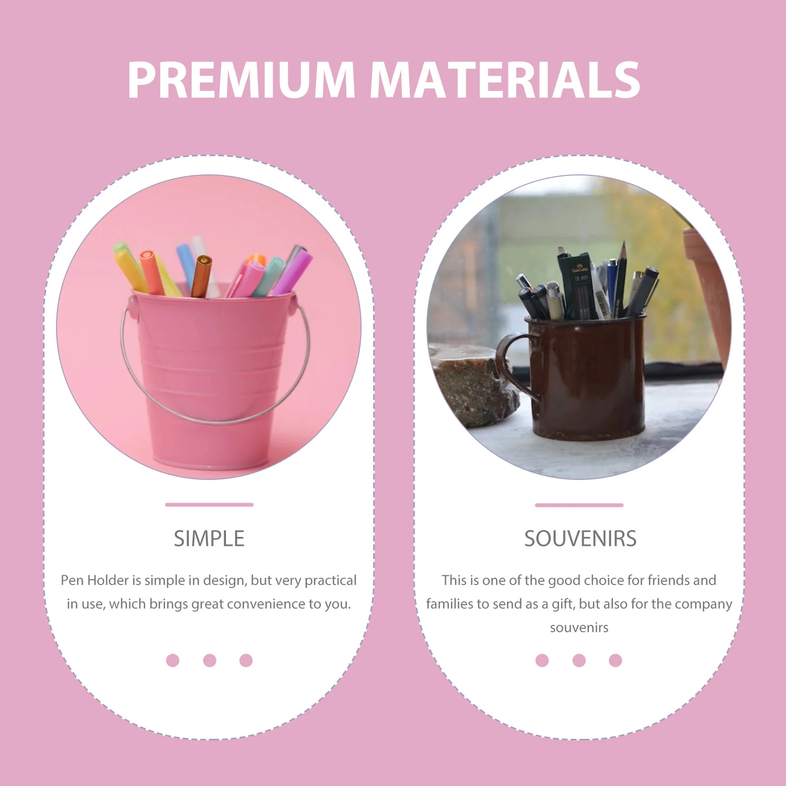 

Rabbit Pen Holder Plastic Tabletop Stationery Organizer Large Capacity Desktop Storage Bucket Modern Desk Accessories For