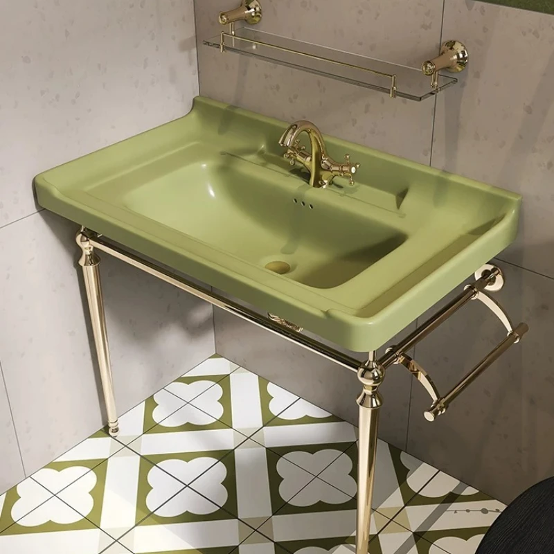 

Retro washbasin European wash basin Toilet integrated bracket Floor-to-ceiling wash basin Washing table