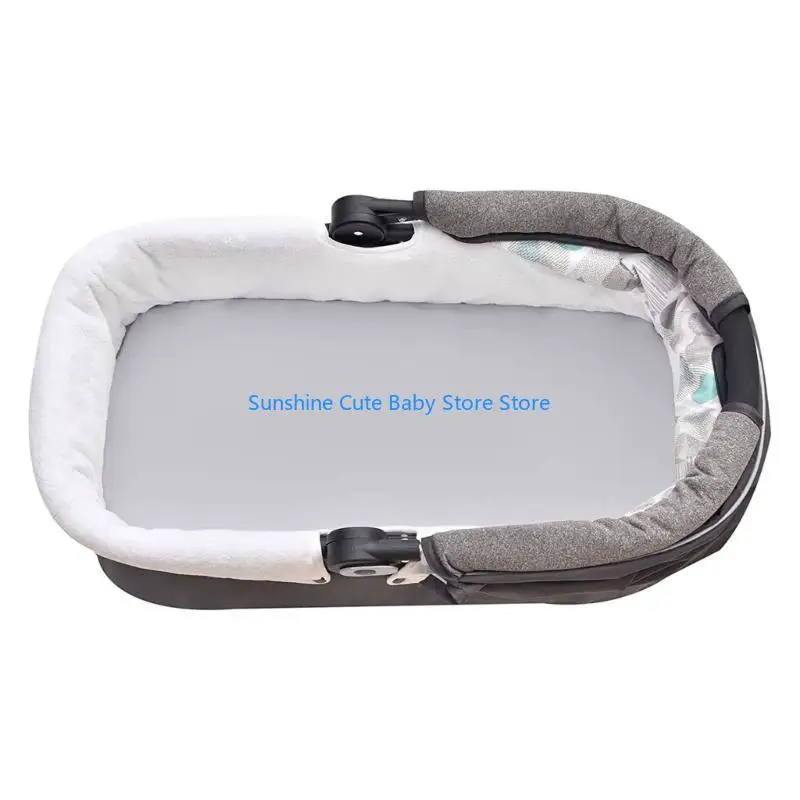 

C5AF 3PCS Fitted Bassinet Sheet Fitted Sheet for Cradles Basket Pad Fitted Sheets Changing Mat Cover Crib Bed Protectors
