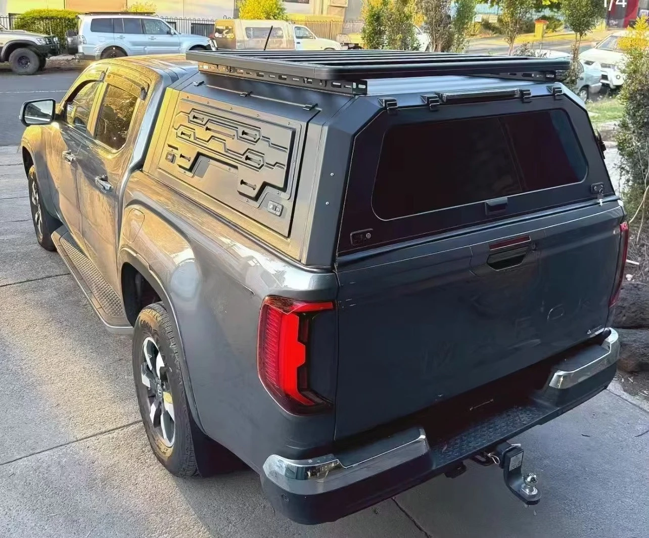 

Aluminum Alloy Steel Truck Canopy Locking Tailbox Features for Sierra Isuzu Hilux Pickup Navara Tundra NP300