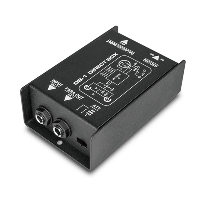 Passive DI-Box Direct Injection Box Balanced & Unbalance Converter for Car Home Stereo System Drop Shipping