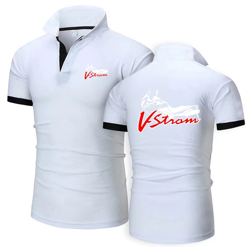 V-Strom DL 650 POLO Motorcycle Motorsport Team Logo_Suzukies_POLO Shirt Men Short Sleeve Polos Shirt Men F1 Shirt 062