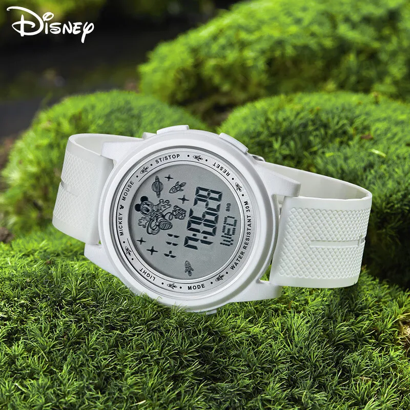 Disney Mickey Mouse Men Digital Wristwatch Astronaut Taikonaut Cartoon Stop Watch Chronograph Alarm Clock Unisex Women Girl Boy