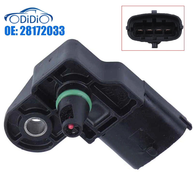 Sensor de presión de colector de admisión, mapa 28172033, para JAC Refine J5 SAAB Chery haval H5 H6