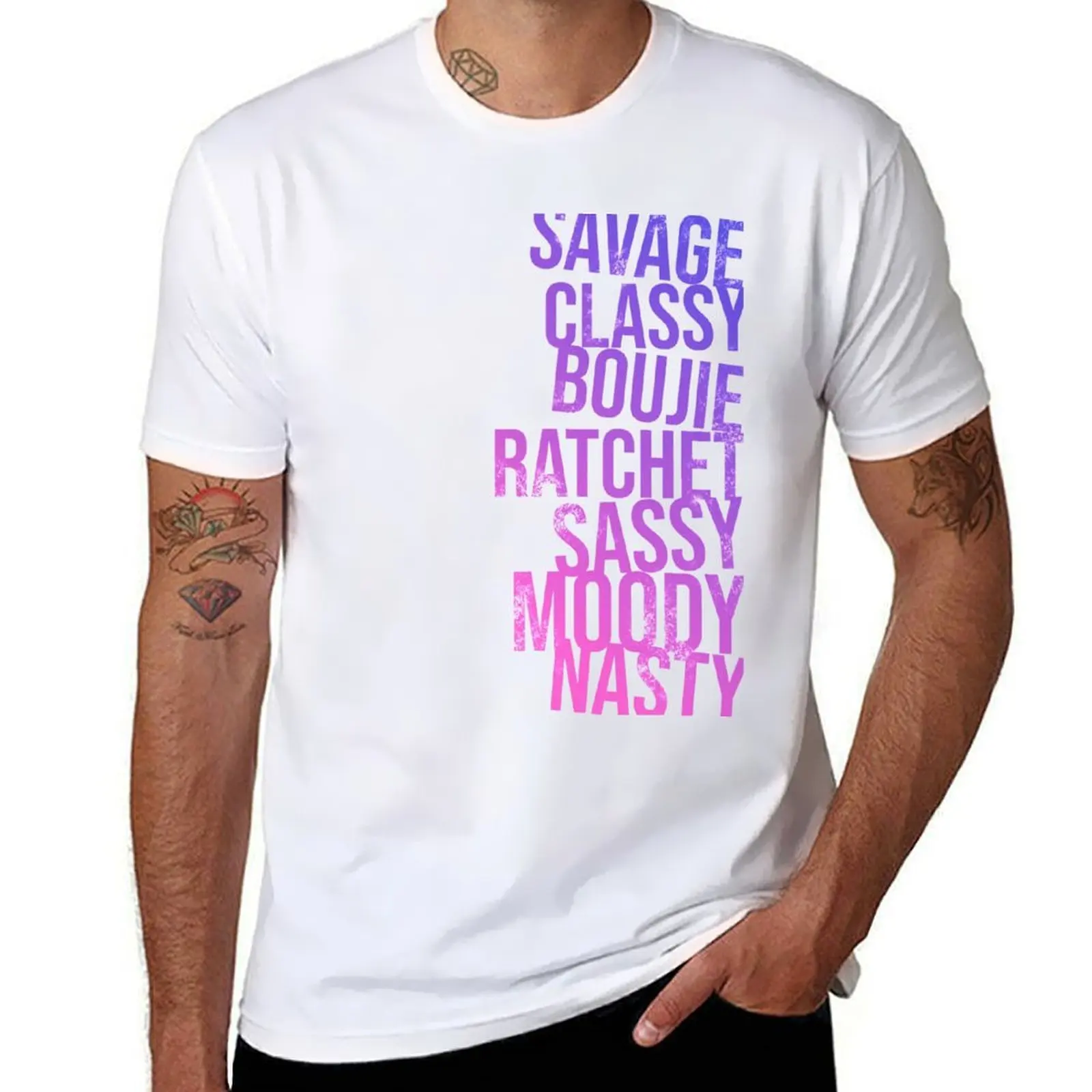 

Savage Lyrics T-Shirt man t shirts for men casual black cotton t-shirt plain for man package T-Shirt