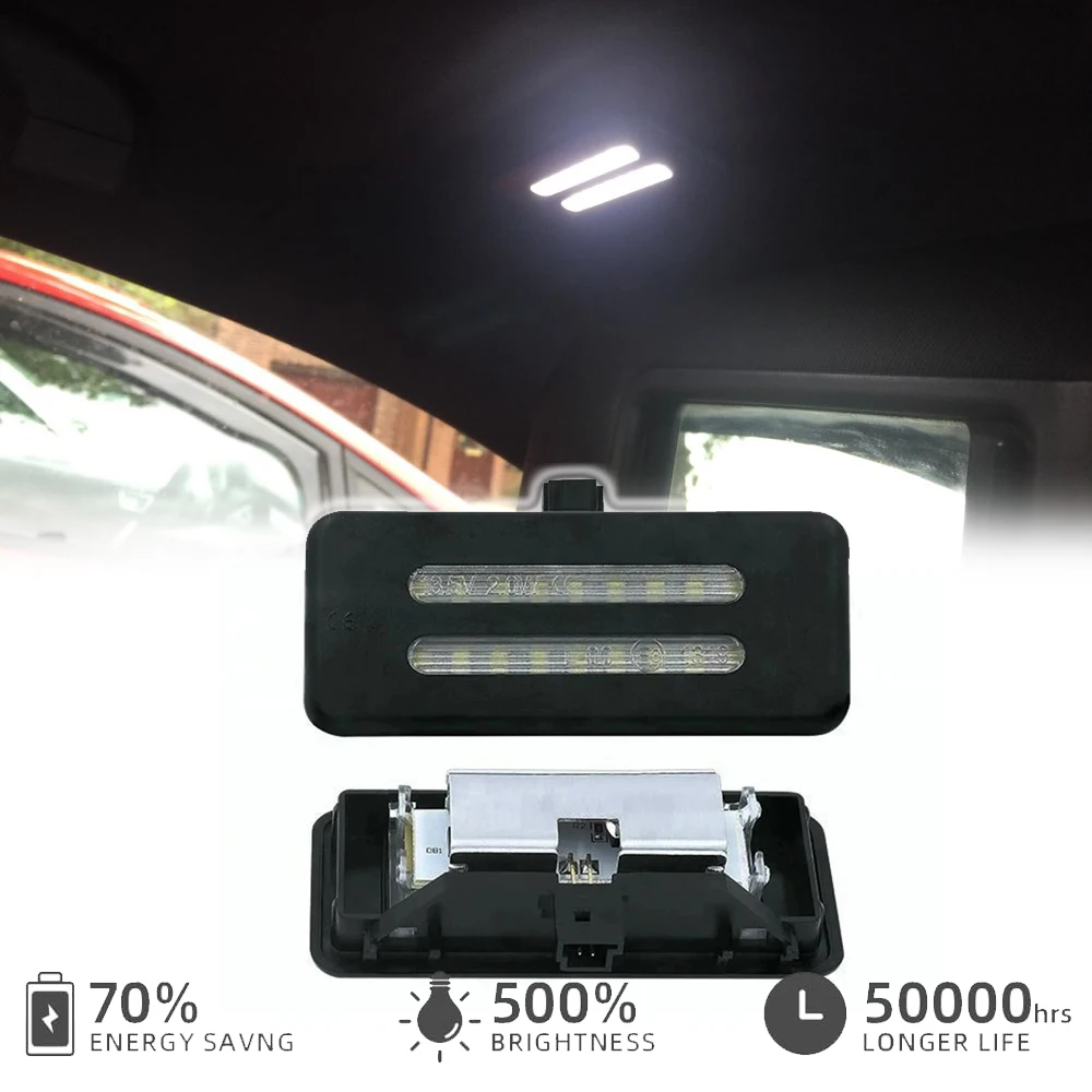 

18SMD 6000K LED Interior Sun Visor Vanity Mirror Light for BMW 3 5 Series E90 E90N E91 E91N E92 E92N E60 E60N E61 E61N X6 E71