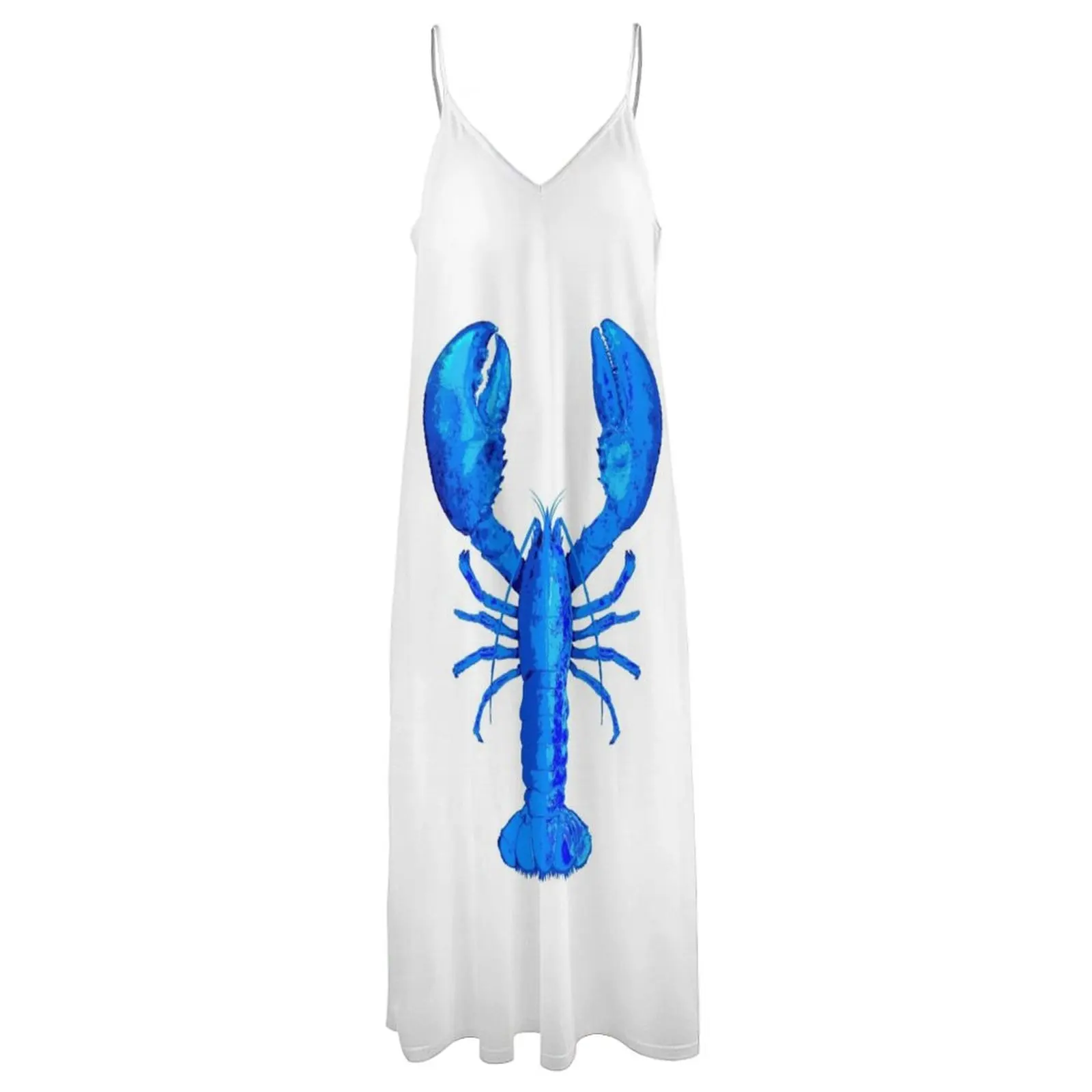 Blue Lobster Sleeveless Dress clothing women summer 2023 dresses for prom