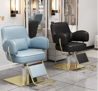 Barber shop chair hair salon chair hair salon special hair cutting lift seat can be reclined