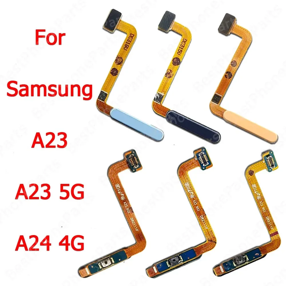 Sensor de huellas dactilares, nuevo escáner de huella dactilar, Cable flexible para Samsung Galaxy A24 4G A23 5G, piezas de repuesto de llave de retorno