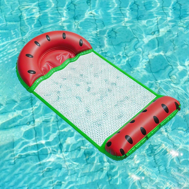 Faltbare schwimmende Frucht-Hängematte, aufblasbarer Wasserliegestuhl, Sommer-Schwimmbad-Wasserhängematte