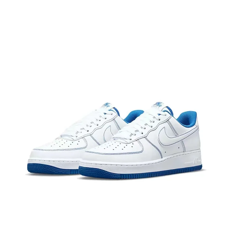 original Nike Air Force 1 Low \'07 White Noble Red White Obsidian af1 trainer casual Men Women sneaker Sports airforce Shoes