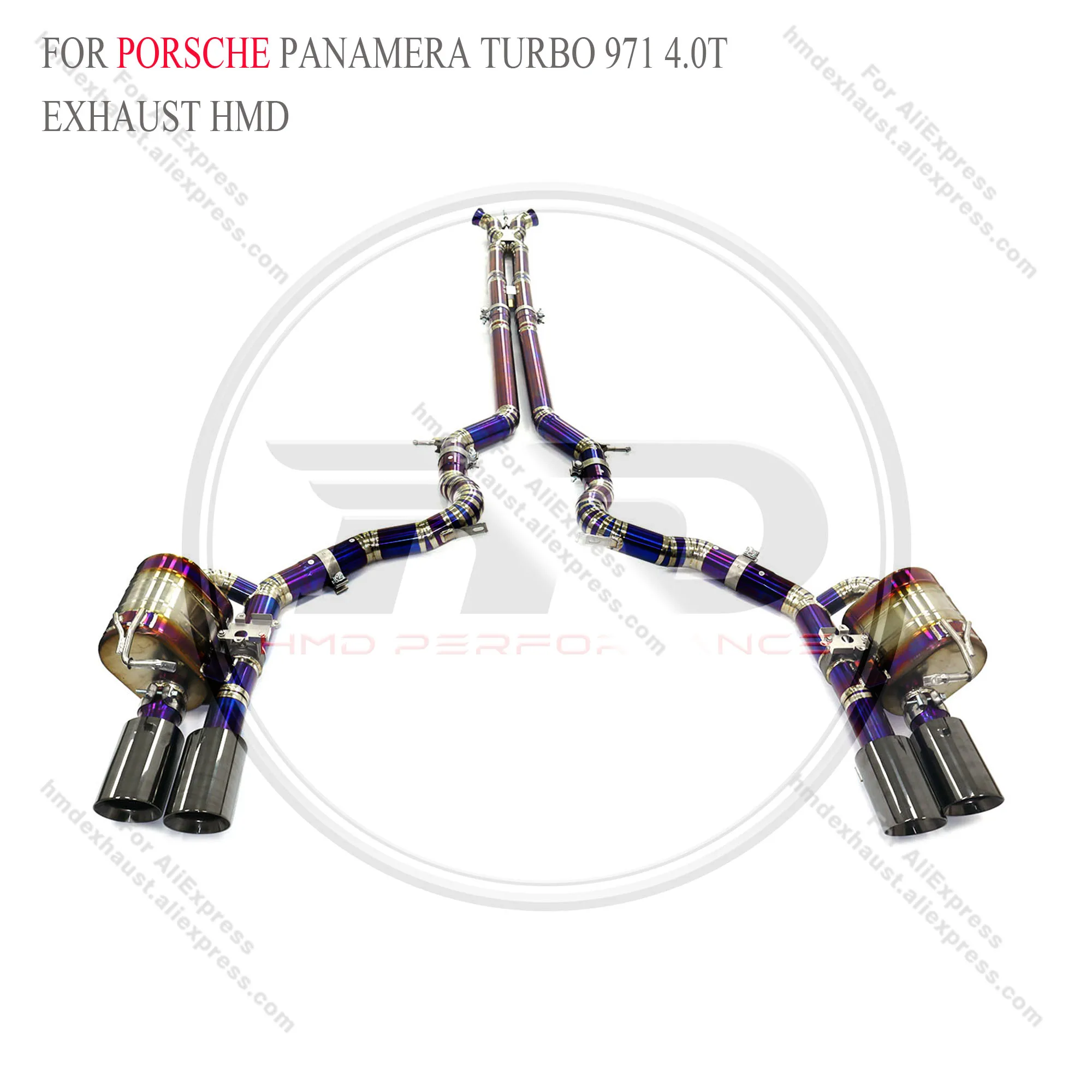 

Titanium catback for Porsche Panamera Turbo 971 4.0T with valve HMD Exhaust System Performance Quality certification