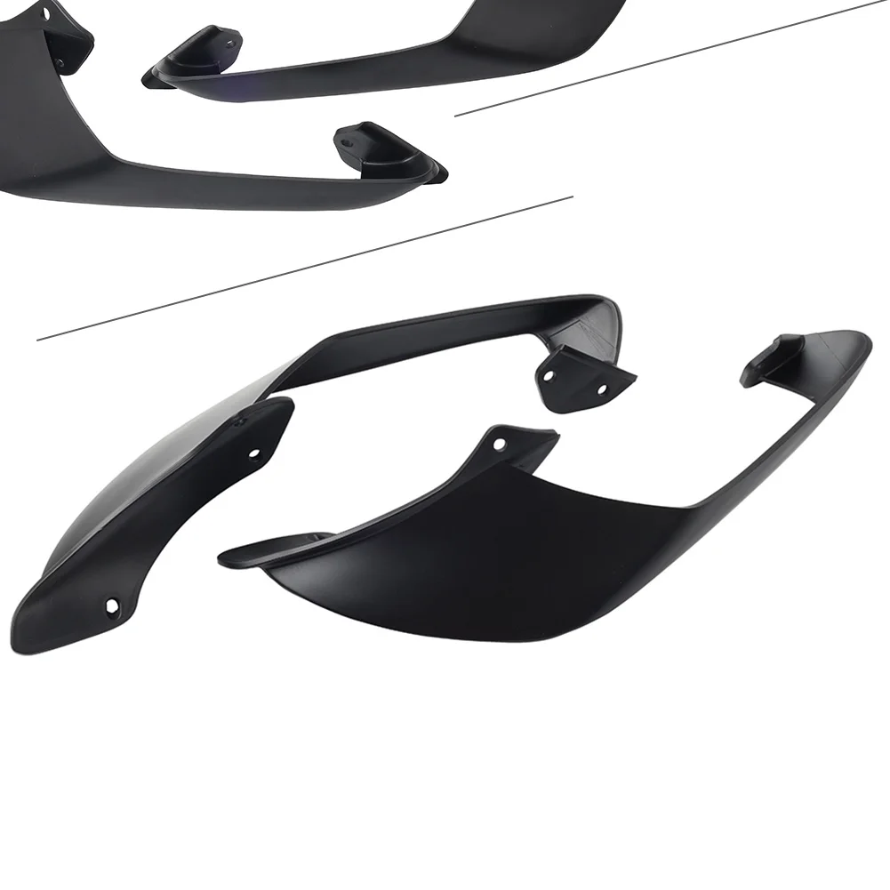 2PCS Matte Black Motorcycle Winglet Fixed Side Wing Spoiler Fairing Deflector ABS Plastic For YAMAHA YZFR1 R1 R1M 2020-2025