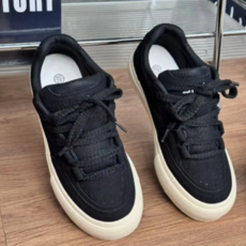 

Мужские туфли на платформе на толстой подошве, мужской стиль, новинка лета 2025, мужские универсальные бестселлеры белого цвета, повседневные туфли на платформе