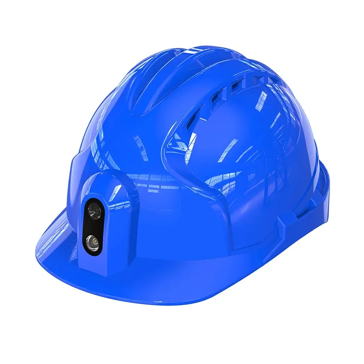 Certified Custom Logo Construction Safety Half Helmet 4G Wifi ABS Engineering Protective Work Climbing Hard Hat GPS Camera